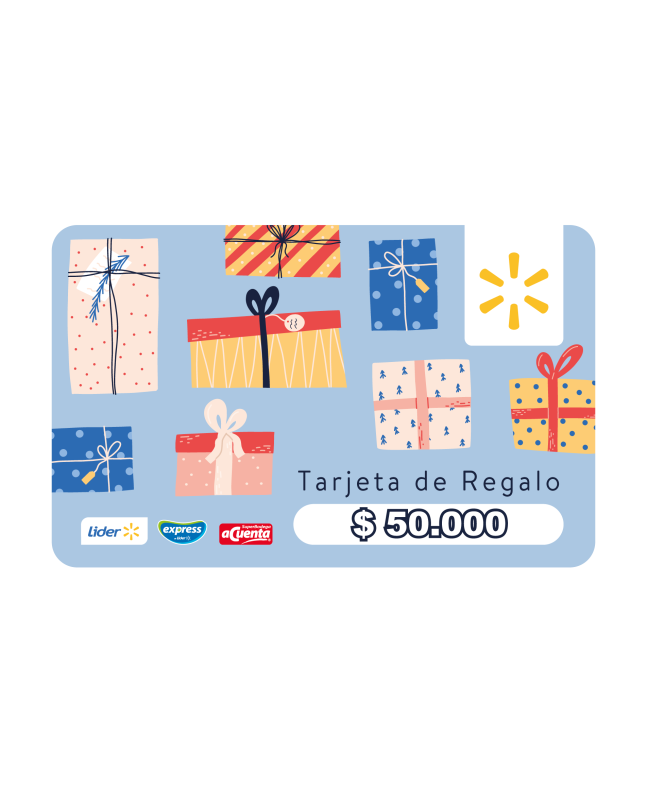 Tarjeta de Regalo Digital Lider $50.000